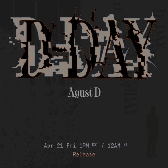 Kpop Planet release BTS Suga 'D-DAY' 21th Apl