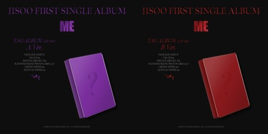 Kpop Planet announced blackpink JISOO SINGLE Tag ALBUM [ME]