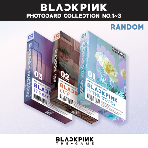 BLACKPINK : THE GAME Photocard Collection No.1~3