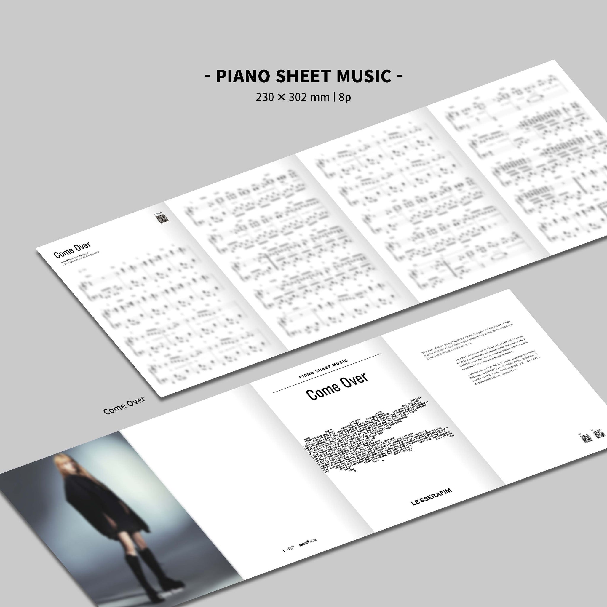 LE SSERAFIM - PIANO SHEET MUSIC: LE SSERAFIM (Package)