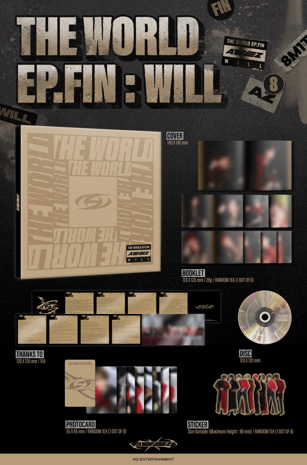 ATEEZ - THE WORLD EP.FIN WILL (Digipak ver.)