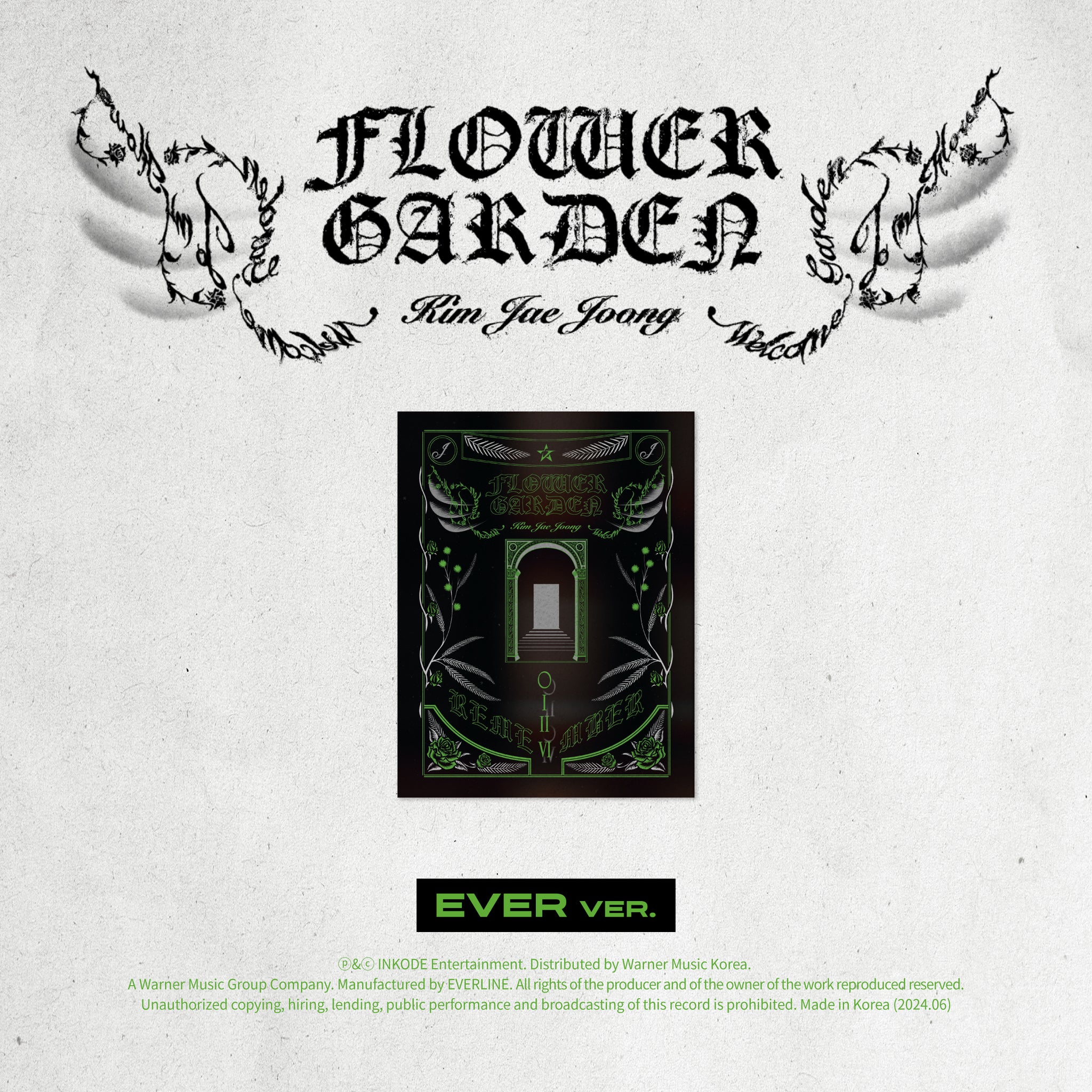 JYJ KIM JAE JOONG - FLOWER GARDEN (EVER MUSIC ALBUM ver.)
