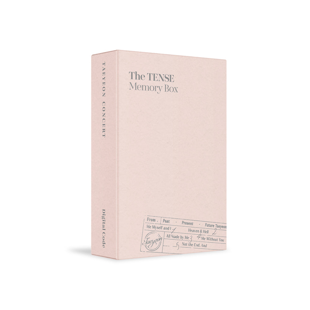 Girls' Generation TAEYEON - TAEYEON CONCERT The TENSE Memory Box Digital Code
