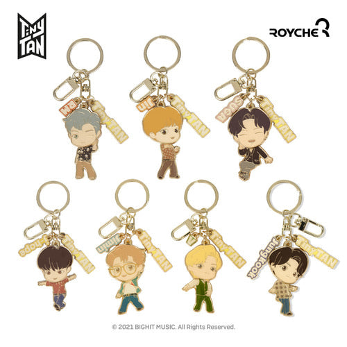 BTS TinyTAN Dynamite Metal Keyring