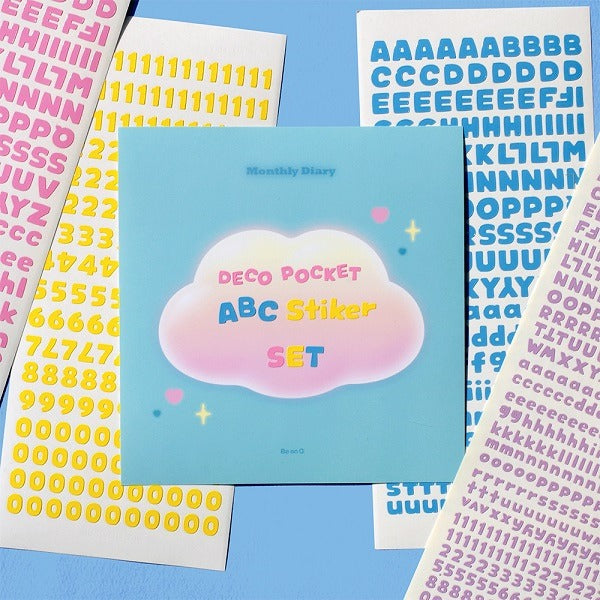 Be On :D Deco Pocket ABC Sticker 10 Set
