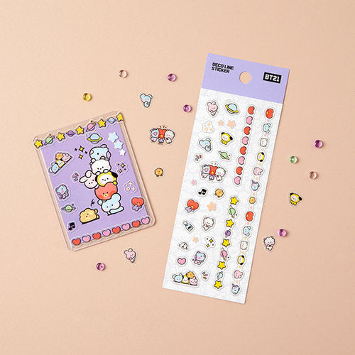 BT21 minini Deco Line Sticker