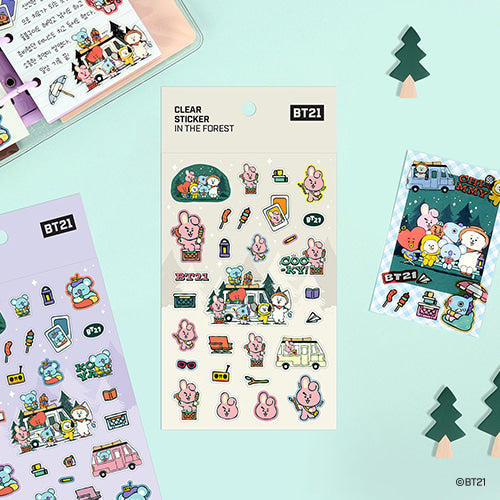 BT21 Clear Sticker In The Forest