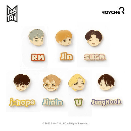 BTS TinyTAN Dynamite Metal Pin Badge