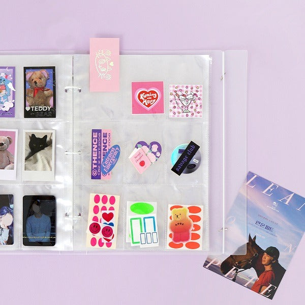 Be On :D Refill  for BIG A4 Deco Pocket 3 Hole File (Single Side Photo Card)