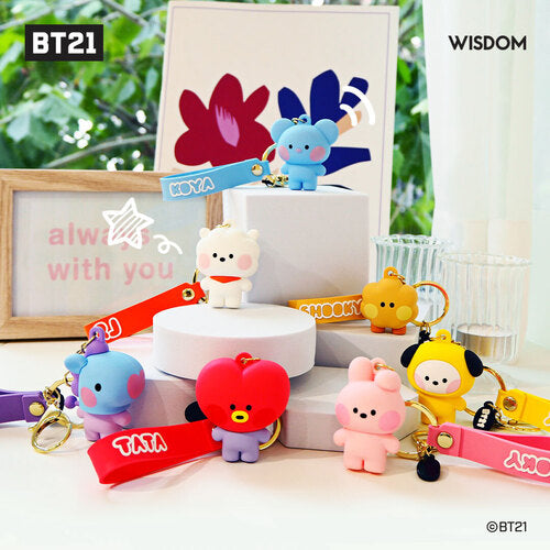 BT21 minini Figure Strap Keyring