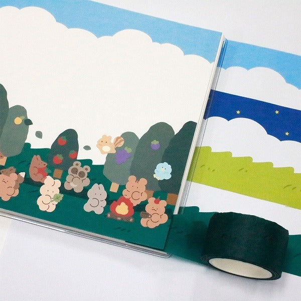 Be On :D Die-cut Masking Tape - Nature [8m x 18mm]