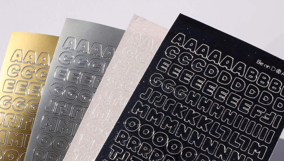 Be On :D Deco Pocket ABC Sticker 4 Types Special Set