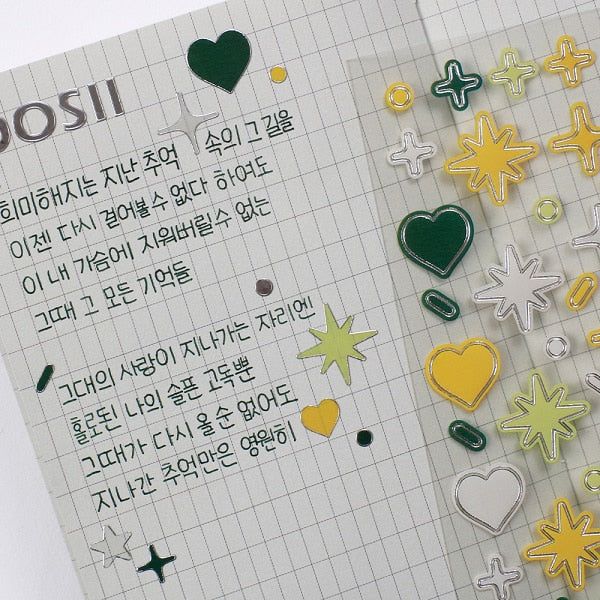 Be On :D Silver and Deco Sticker