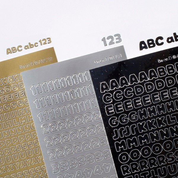 Be On :D Deco Pocket ABC Sticker 4 Types Special Set