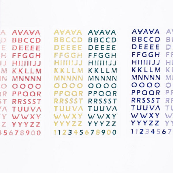 Be On :D Silver and Alphabet Stickers
