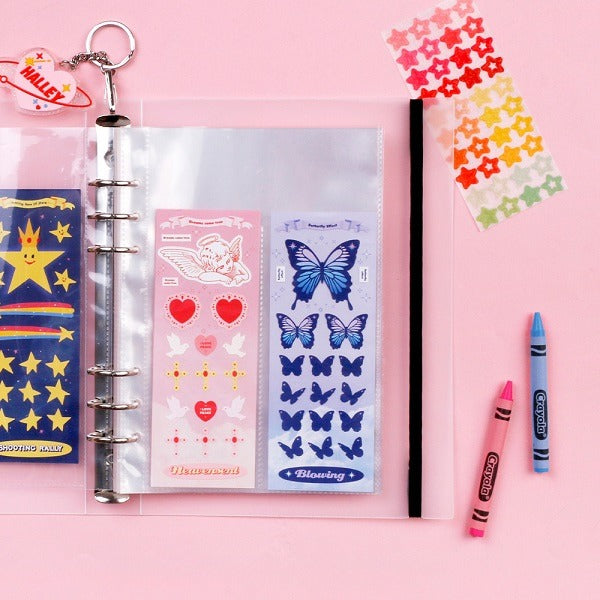 Be On :D Refill for A5 Deco Pocket 6 Hole File (Single Side Seal Sticker)