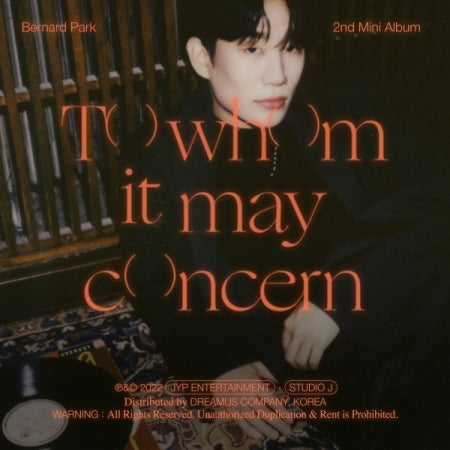 Bernard Park - To whom it may concern
